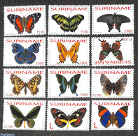 Suriname, Republic 2004 Butterflies 12v, Mint NH, Nature - Butterflies - Suriname