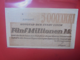 ESSEN 5 MILLIONEN MARK 1923 (B.36) - [11] Local Banknote Issues