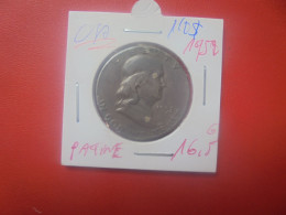 U.S.A 1/2$ 1952 ARGENT Avec PATINE (A.11) - 1948-1963: Franklin