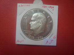 U.S.A 1$ 1776-1976 "S" ARGENT FLAN POLI (A.11) - 1971-1978: Eisenhower