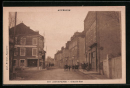 CPA Aigueperse, Auvergne, Grande-Rue, Vue De La Rue - Auvergne Types D'Auvergne