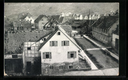 AK Plochingen, Die Katastrophe 1913, Strassenpartie Mit Zerstörten Häusern - Überschwemmungen
