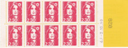Marianne De Briat, Carnet De 10 Timbres, N° 2629-C1 Neuf**  Daté 02/10/1990 - Modernes : 1959-...