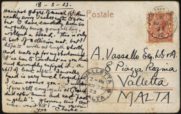 BRITISCHE MILITÃRPOST 129 BRIEF, 1923, 11/2 P. KÃ¶nig Georg V Mit K1 FIELD POST OFFICE/No. 12, MilitÃ¤rbase Chanek, Auf - Gebruikt