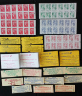 LOT DE CARNETS SOUS FACIALE DONT TVP - Modernes : 1959-...