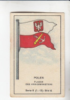 Massary Polen Flagge Des Kriegsministers  Serie 9 #6  Von 1929 - Zigarettenmarken