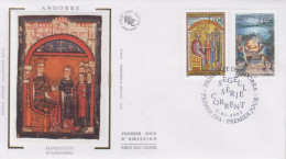 Enveloppe  FDC  1er  Jour  ANDORRE     Légendes   Andorranes   2002 - FDC