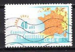 FRANCE 2003 40 ANS D'AMENAGEMENT DU TERRITOIRE YVERT N° 3543 OBLITERE - Gebraucht