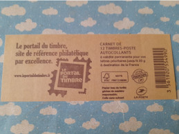 CARNET DE TIMBRES MARIANNE DE CIAPPA 20g LE PORTAIL DU TIMBRE NON PLIE - Modernes : 1959-...