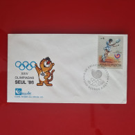 Enveloppe Premier Jour D'emission Avec Cachet Spécial - ARGENTINA - XXIV OLIMPIADAS SEUL '88 - Briefe U. Dokumente