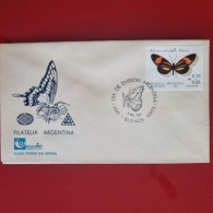 Enveloppe Premier Jour D'emission Avec Cachet Spécial - ARGENTINA - MARIPOSA - Briefe U. Dokumente