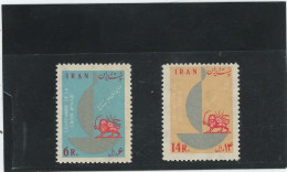 IRAN -1963 - CROIX ROUGE Y&T  - N°1033/1034 -N**/* - Iran
