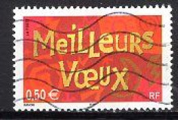 FRANCE 2003 MEILLEURS VOEUX YVERT N° 3623 OBLITERE - Gebraucht