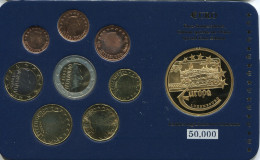LUXEMBOURG 2002-2007 EURO SET + MEDAL UNC #SET1237.16.F.A - Luxemburgo