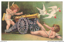 ASDP12-0602-FANTAISIE-GAUFREE - Un Canon - Des Oiseaux - Valentinstag