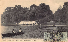 England - LONDON - Hyde Park - The Serpentine - Publ. Levy L.L. 204 - Hyde Park