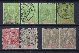 NOUVELLE CALEDONIE Ca.1900-04: Lot D' Obl. - Gebraucht