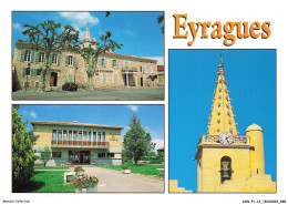 ASNP1-0025-13 - EYRAGUES - Place De La Libération - La Mairie - Le Clocher - Eyguieres