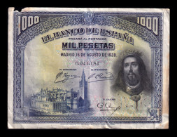 España Spain 1000 Pesetas San Fernando 1928 Pick 78 Bc F - 1000 Pesetas