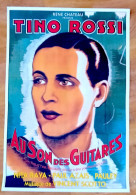 Affiche Ciné AU SON DES GUITARES Tino Rossi 35 X 50 Cm 1936 Pierre-Jean DUCIS - Affiches & Posters