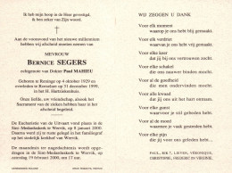 Bernice Segers (1929-1999) - Images Religieuses