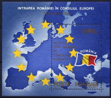 Roumanie Romania 1993 Yvertn° Bloc 231 *** MNH Carte Et Conseil De L' Europe - Blocks & Kleinbögen