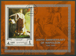 Jemen (Nordjemen) 1969 Napoleon I. Bonaparte Block 106 Gestempelt (C65765) - Yemen