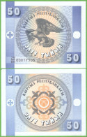 KYRGYZSTAN 50 TYIYN 1993 P-3a  UNC - Kirghizistan