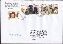 POLONIA - Lotto Di Due Buste Viaggiate Con Serie Completa Yvert 3726/3729 Più 3398 E 3550 - Lettres & Documents