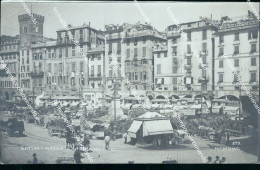 Bt425 Cartolina  Fotografica Genova Citta' Piazza Caricamento Liguria - Genova (Genoa)