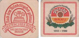 Y5002742 Bierdeckel Quadratisch - Peschl Passau - Deutscher Brauer - Sous-bocks