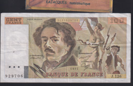 100F DELACROIX 126.J (3) - 100 F 1978-1995 ''Delacroix''