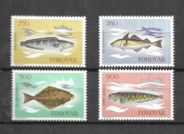 FAROE ISLANDS - MNH - 1983 - COMPLET MNH SET - Fishes - Isole Faroer
