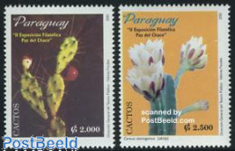 Paraguay 2001 La Paz Exposition, Cacti 2v, Mint NH, Nature - Cacti - Flowers & Plants - Cactus