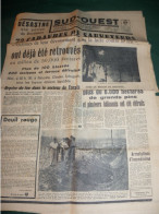 DESASTRE AUX PORTES DE BORDEAUX , 72 CADAVRES DE SAUVETEURS ...... - Other & Unclassified