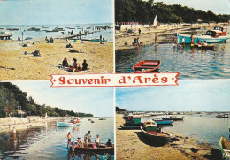 ***  33  ****   ARES  Souvenir D'Arés  Multi-vues  Timbrée TTB - Arès