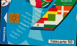 TELECARTE..50...FOOT....COUPE DU MONDE 98... GROUPE C ET D - Deportes