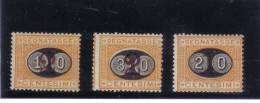 FRANCOBOLLI REGNO 1891 SEGNATASSE MASCHERINE * 17 18 19 Nuovi Linguellati Cod.  Fra.126 - Ongebruikt