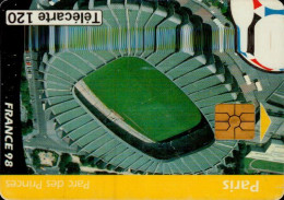 TELECARTE120...FOOT....COUPE DU MONDE 98... PARIS..PARC DES PRINCES - Deportes