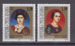 Serbische Krajina MiNr. 59-60 CEPT 1996 Berühmte Frauen Einstein-Maric  Postfrisch/MNH/** 1996 - Croatia