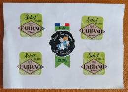 5 étiquettes Melon Et Mangue Select Fruits Fabiano Farms - Obst Und Gemüse