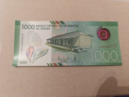 Billete Nicaragua, 1000 Córdobas, Año 2017, Serie A, Nº Bajo, UNC - Nicaragua