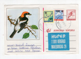 23.03.1993. YUGOSLAVIA,SERBIA,VRANJE ILLUSTRATED STATIONERY CARD,USED,INFLATION,INFLATIONARY MAIL,BIRD - Postal Stationery