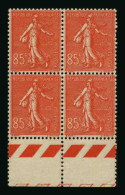 FRANCE -  YT 204 ** X4 - BLOC DE 4 TIMBRES NEUFS ** - Neufs