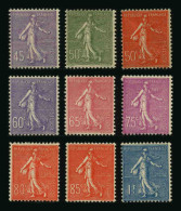 FRANCE -  YT 197 à 205 ** - SERIE COMPLETE DE 9 TIMBRES NEUFS ** - Neufs