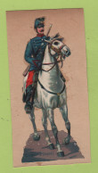 Delcampe - MILITARIA XIXe SIECLE - JOLI DECOUPI DE CHASSEUR A CHEVAL / 12 X 5 CM ENVIRON - Autres & Non Classés