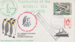 Argentina 40th Antarcric Tourist Exp.ms Lindblad Explorer "Penetration Pf The Weddell Sea" Ca Ushuaia 26.12.1978 (AGR219 - Antarctic Expeditions