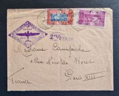 Dahomey,  Timbres Numéros 74 Et 98 Sur Lettre Pour Paris. - Covers & Documents