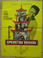 AFFICHE CINEMA FILM OPERATION GEISHAS GLENN FORD 1961 TBE JAPON MARSHALL COLUMBIA - Affiches & Posters