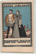 ILLUSTRATEUR REMIGIUS GEYLING #FG62610 SERIE WIENER WERKSTAETTEN N°165 KAISER JUBILEE WIEN 1908 - Wiener Werkstätten